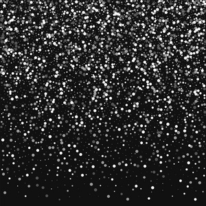 黑色背景矢量上随机下落白点的随机下落白点顶梯度照片