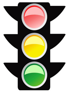 隔离交通灯设计图标