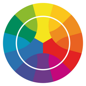 十二个颜色色轮照片