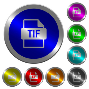 Tif 文件格式夜光硬币状圆颜色按钮