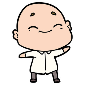 卡通秃头图片