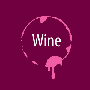 葡萄酒的标志的印记