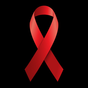 矢量图红丝带   艾滋病