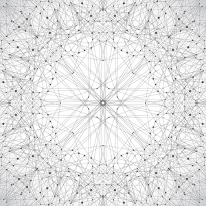 与连接的线和点的几何抽象背景。未来的技术设计。矢量图