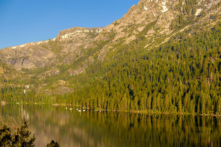 美国加利福尼亚州的太浩湖景观