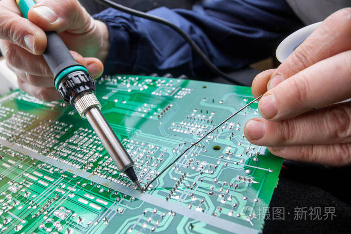 电子设备,锡焊接零件的修复