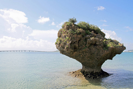 日本冲绳 Amamichu 和 Hamahiga 大桥墓