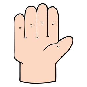 白色背景下卡通手的矢量图解设计照片