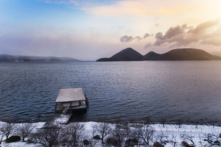 在日本北海道洞爷湖图片