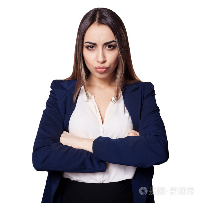 一个非常严格的经理的肖像