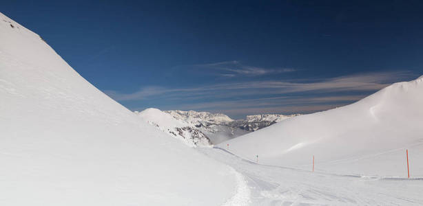 滑雪胜地冬季风光, 坏 Hofgastein, 奥地利