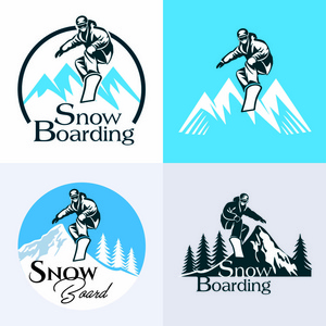 单板滑雪冬季运动会徽图片