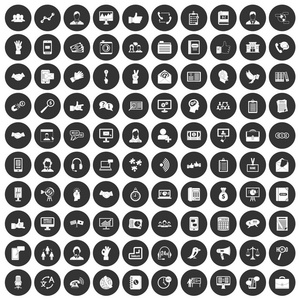 100对话框图标设置黑色圆圈
