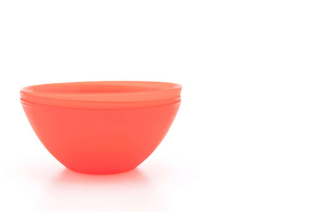 红色的塑料碗