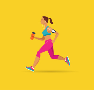 女人跑步 慢跑数据图表
