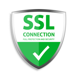 Ssl 安全连接横幅。矢量插图