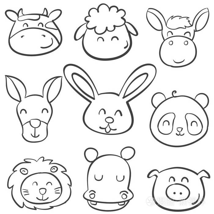 动物风格手绘涂鸦