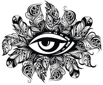 眼睛纹身元素图片