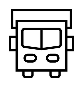 旅游巴士矢量图标