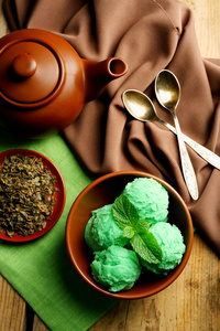 自制绿茶冰淇淋
