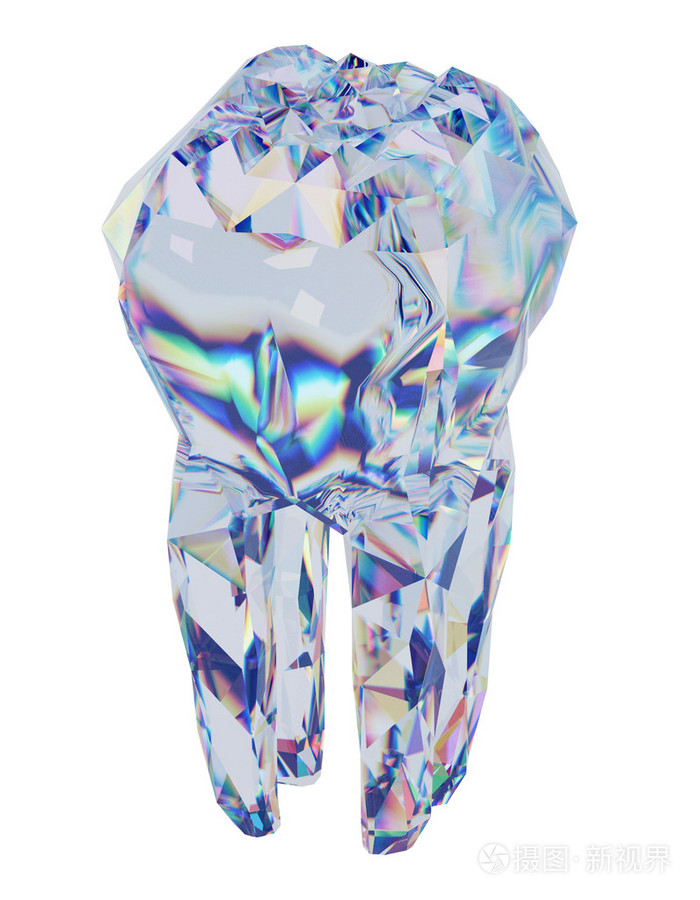 牙齿的健康和体力的钻石牙比喻