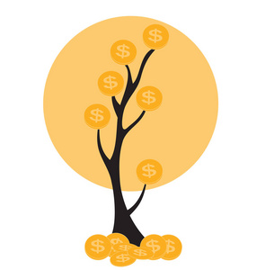 彩色的金钱树，依赖金融增长平概念