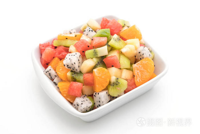 混合切片水果橙火龙果西瓜菠萝