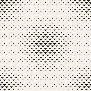 矢量无缝模式。重复几何瓷砖。单色半色调网格。简单的形状格