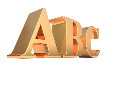 Abc 3d 渲染插图