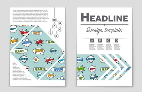 抽象矢量布局背景集。艺术模板设计 列表 页面 样机宣传册主题样式 横幅 想法 封面 小册子 打印 传单，书，空