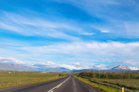 在冰岛的美丽路