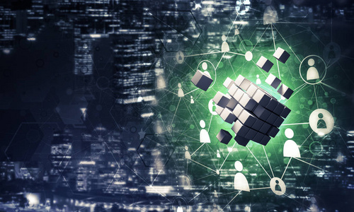 社会媒体的多维数据集图片