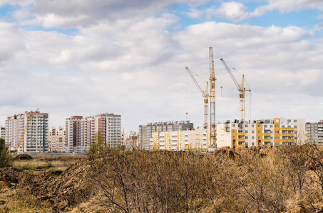 现代住宅小区施工现场图片