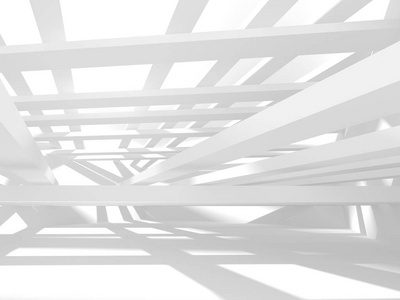 抽象几何建筑背景在白色与阴影照片