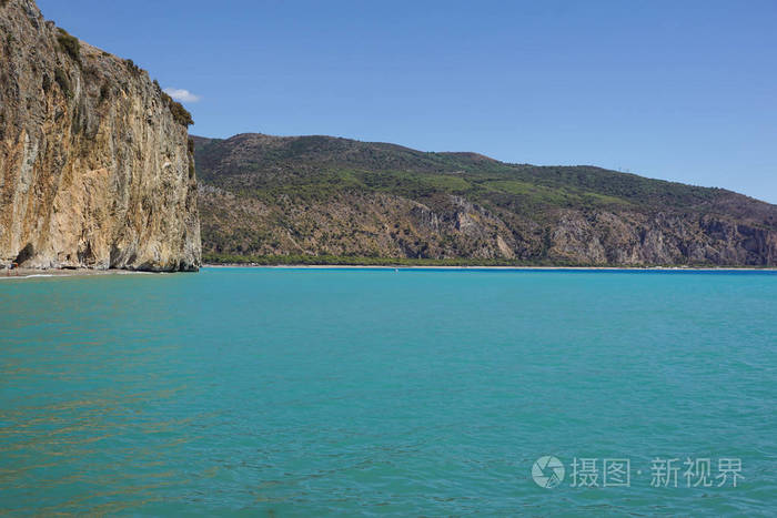 在一个美丽的夏日在意大利的卡普里岛