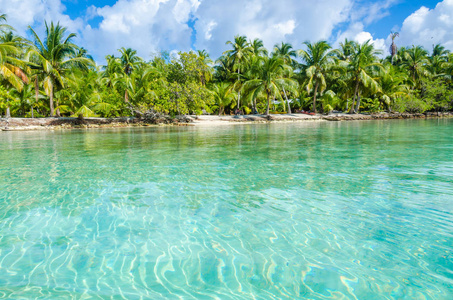 伯利兹莱凯小热带海岛在障碍礁与天堂海滩, 加勒比海, 伯利兹, 中美洲