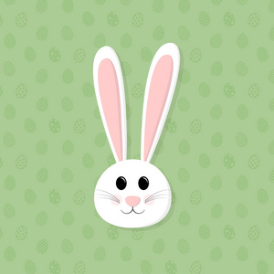 复活节兔子图标。复活节的象征。矢量