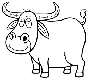 大纲牛卡通水牛大纲照片