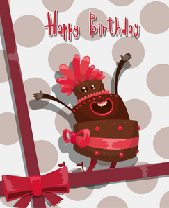 生日快乐蛋糕卡