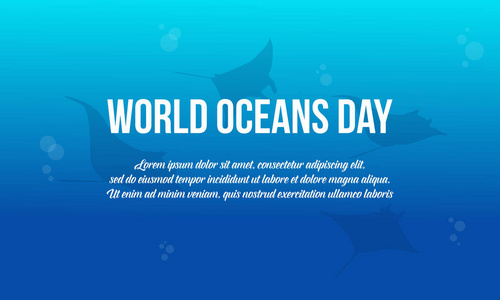 集合世界海洋日背景样式