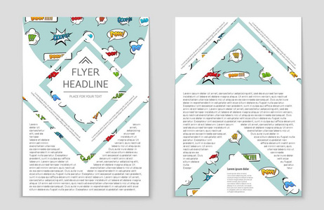 抽象矢量布局背景集。艺术模板设计 列表 页面 样机宣传册主题样式 横幅 想法 封面 小册子 打印 传单，书，空