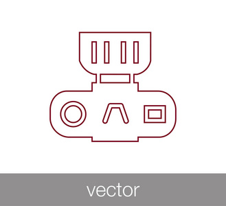 摄像机简单图标