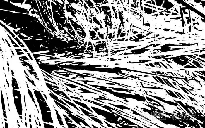 黑白草剪影纹理质朴的背景插画-正版商用图片0n6xc6-摄图新视界