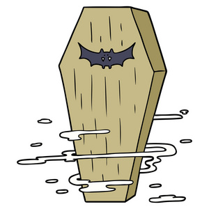 可爱的卡通棺材图片