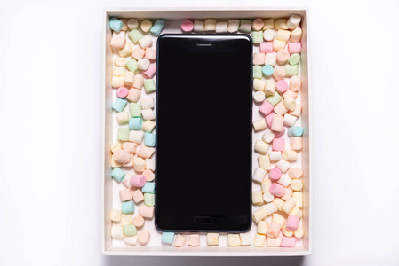 智能手机在糖果盒