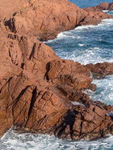 岩石海岸线, Esterel 地块, 法国