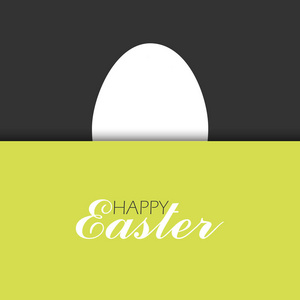 快乐的复活节背景与鸡蛋。矢量图