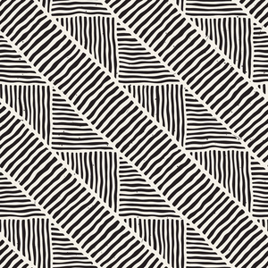 无缝的几何线条图案, 黑白相间.adstract 手工画复古纹理照片