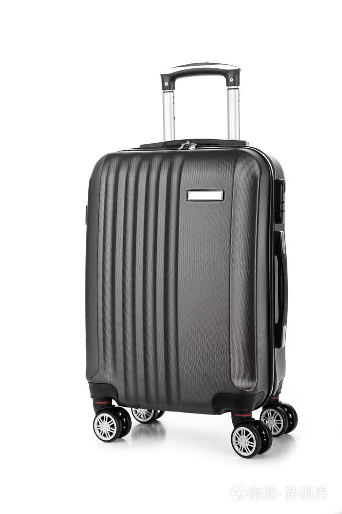 在白色背景上孤立的旅行手提箱
