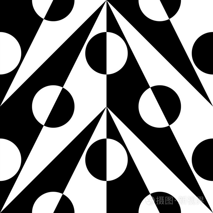 无缝圆和三角形模式